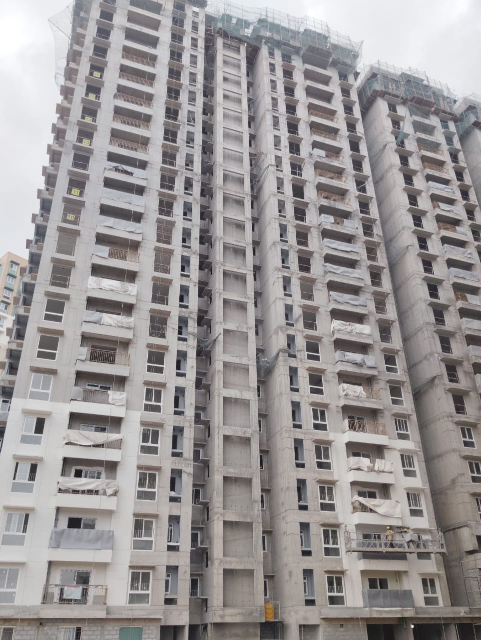 Brigade EL Dorado – Aurum – Wing A – Milestone –“On Casting of Terrace Slab”  - Status as on 26th