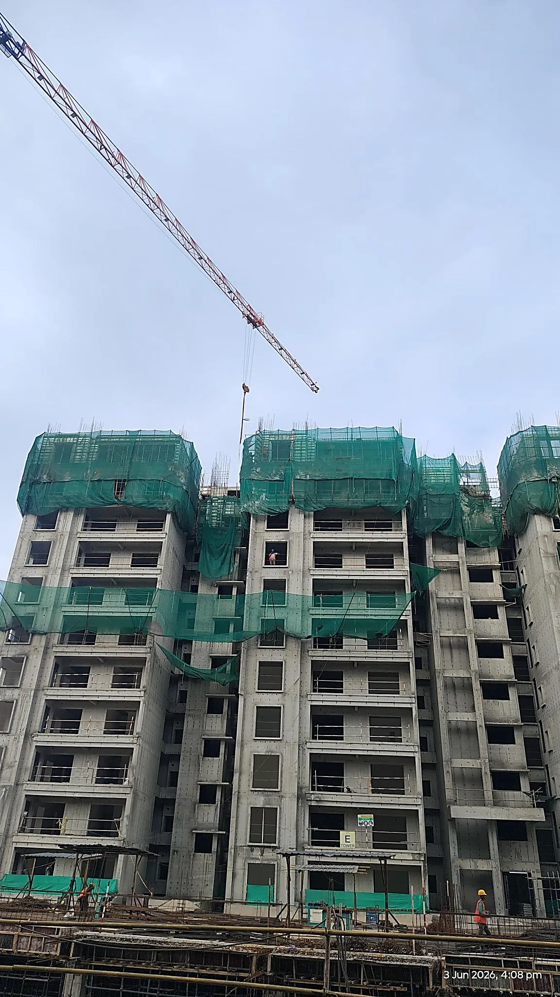 Tower-E Tenth floor slab Completed