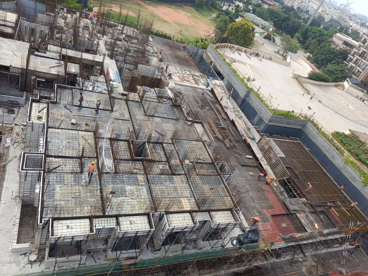 Tower A | Reinforcement & Shuttering work in progress for 1st Floor Slab