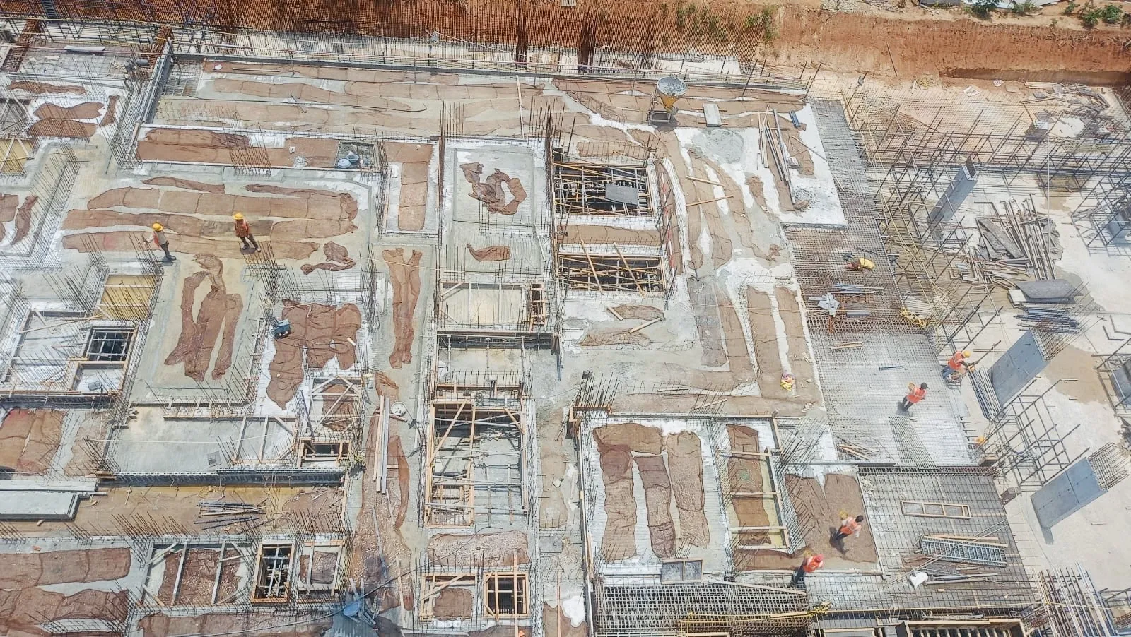 Tower A - Ground floor Slab in progress