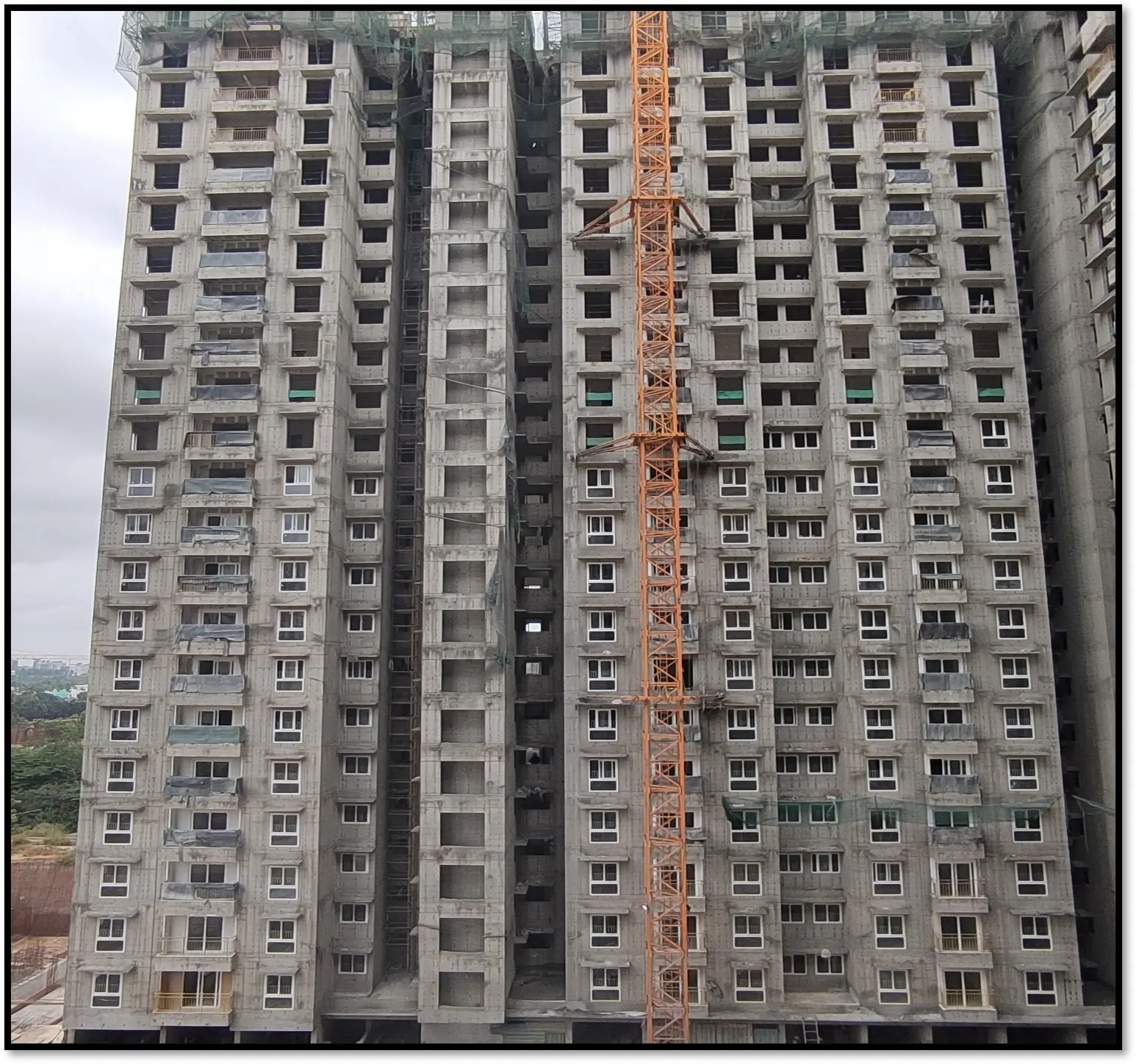 Podium Central Courtyard area Waterproofing works in progress