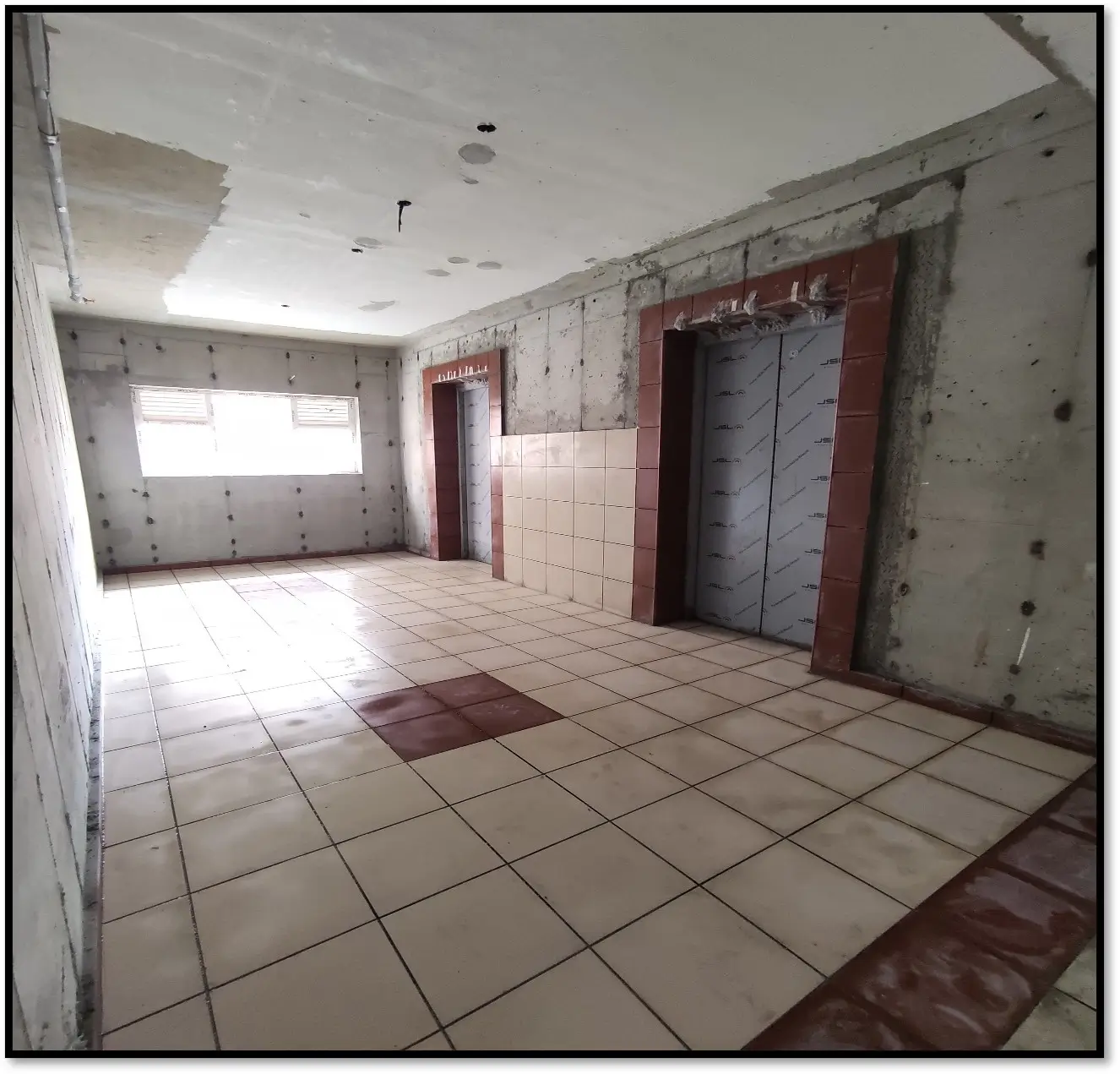 Corridor Area Tiling works started