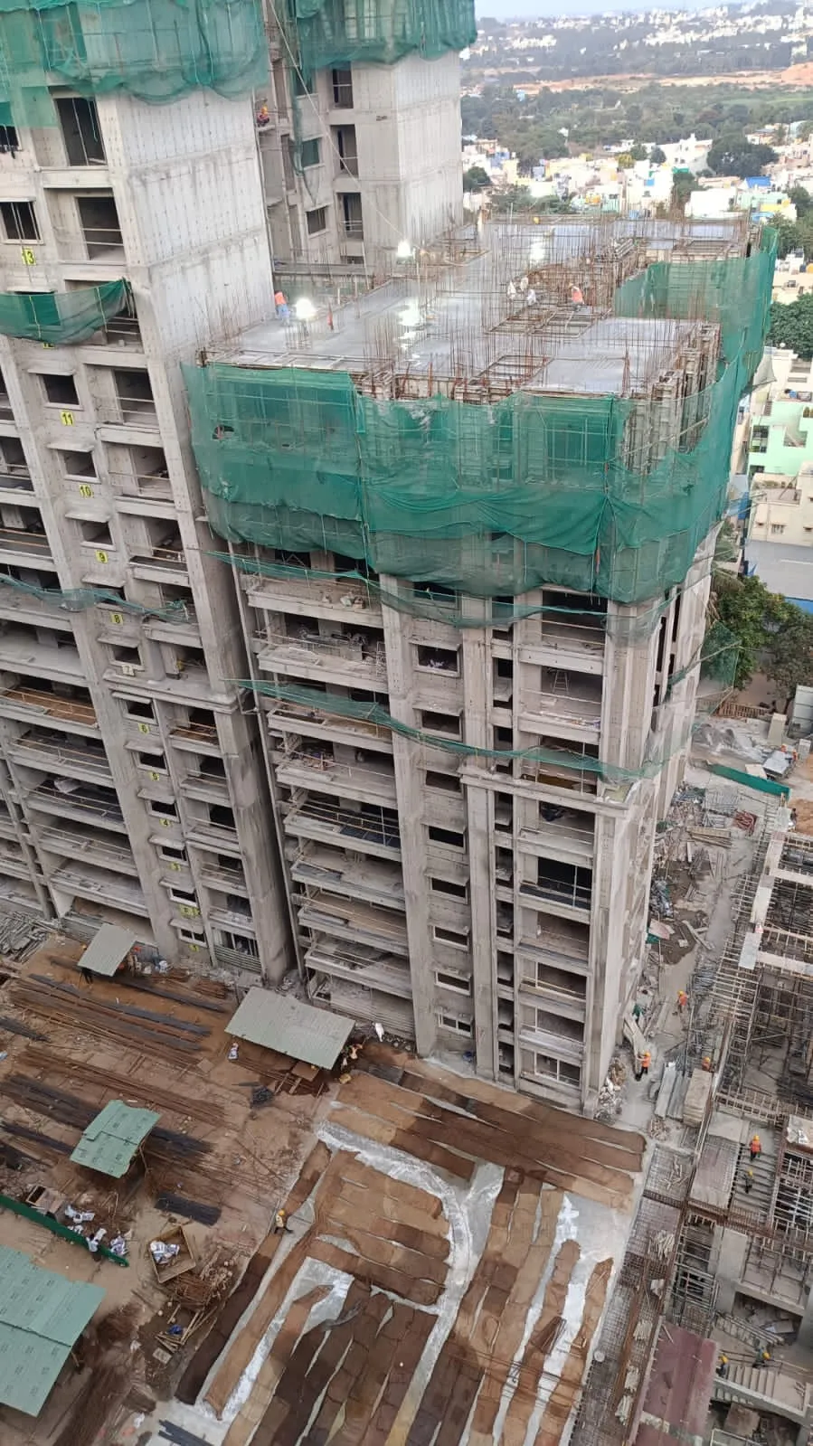 Brigade Insignia - Tower F - Milestone Release -" On Casting o12th Floor Slab" - Status as on 11th