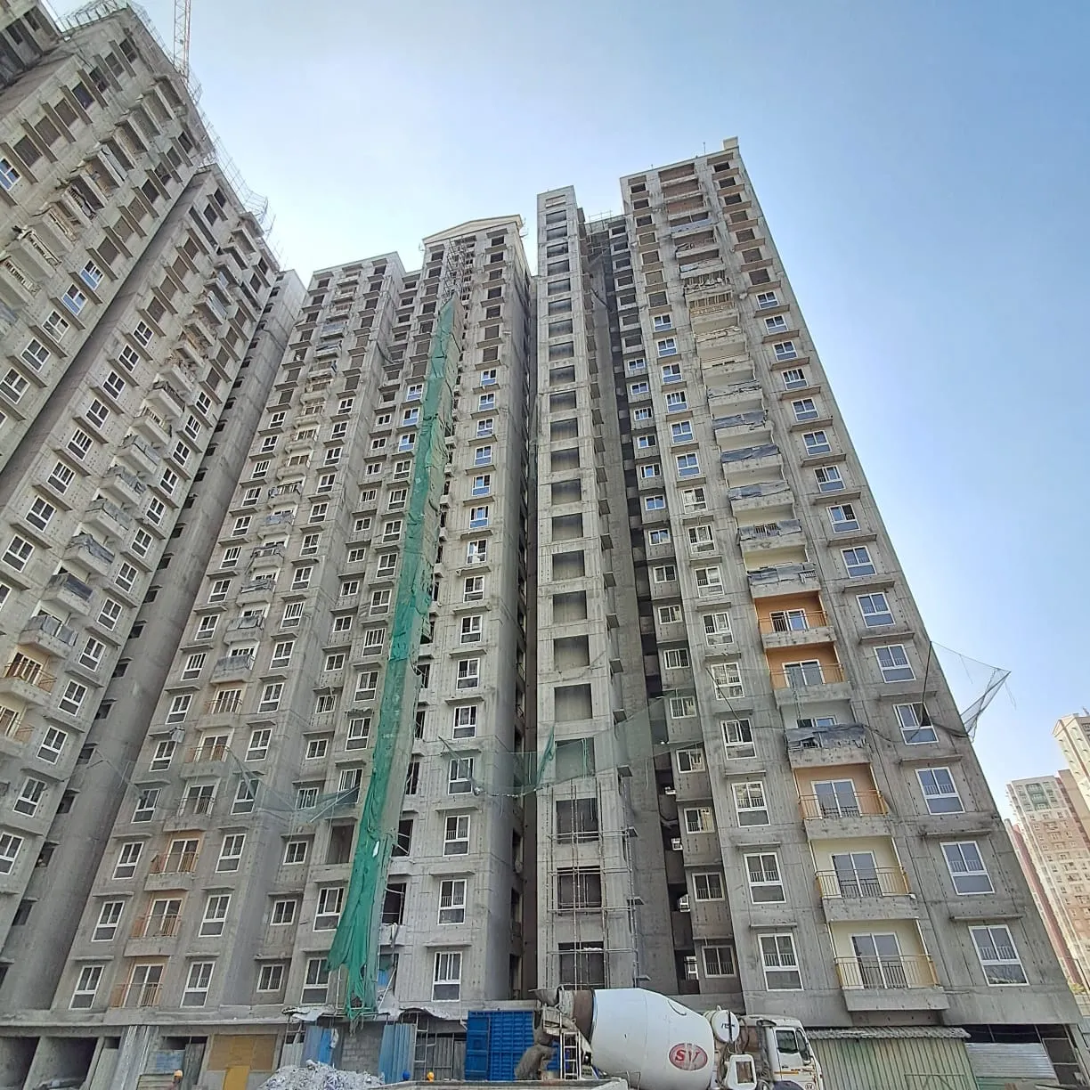 Wing A – Terrace Floor slab completed