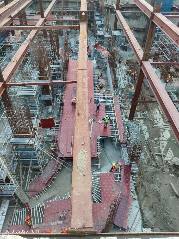 Ramp Shuttering in Basement 3 Pour 3