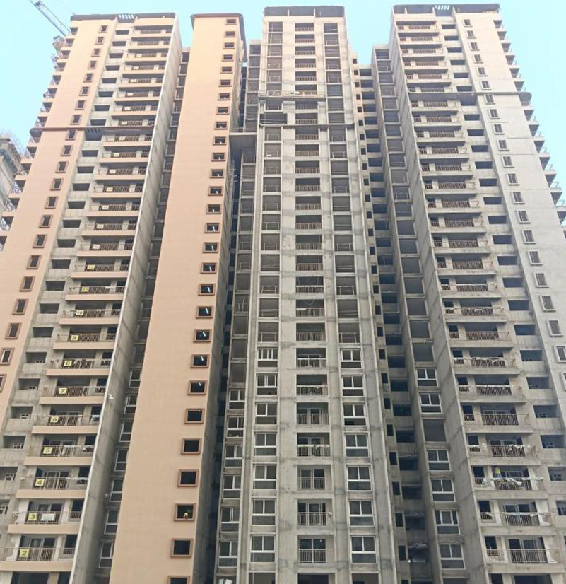 • Above terrace floor concreting works completed. • External painting works in progress