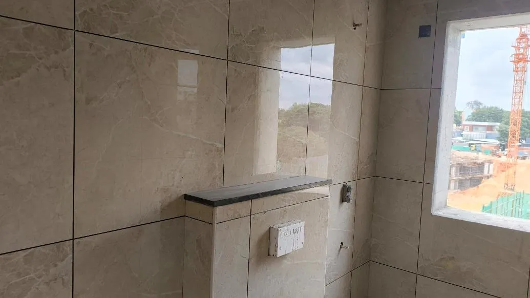 Tiling in progress in Towers EFGH IJKL