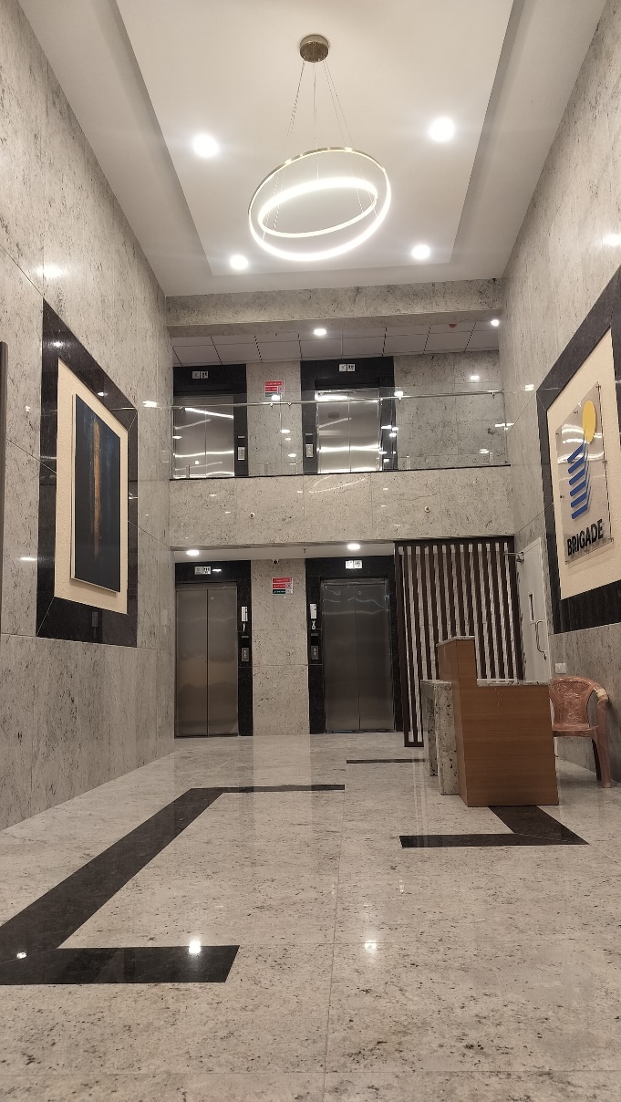 Entrance lobby completed & Driveway, carparking, signages & streetlight fixing work completed