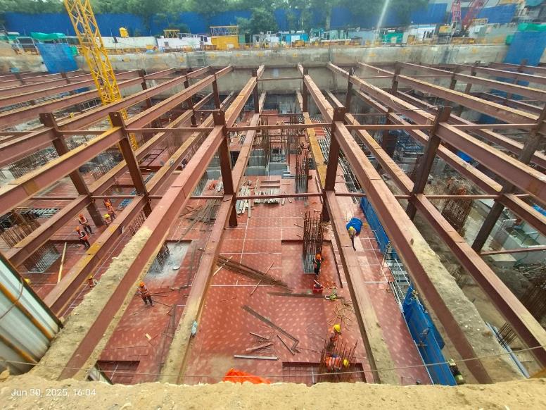 B2 Floor Pour 2 -Slab Shuttering Work