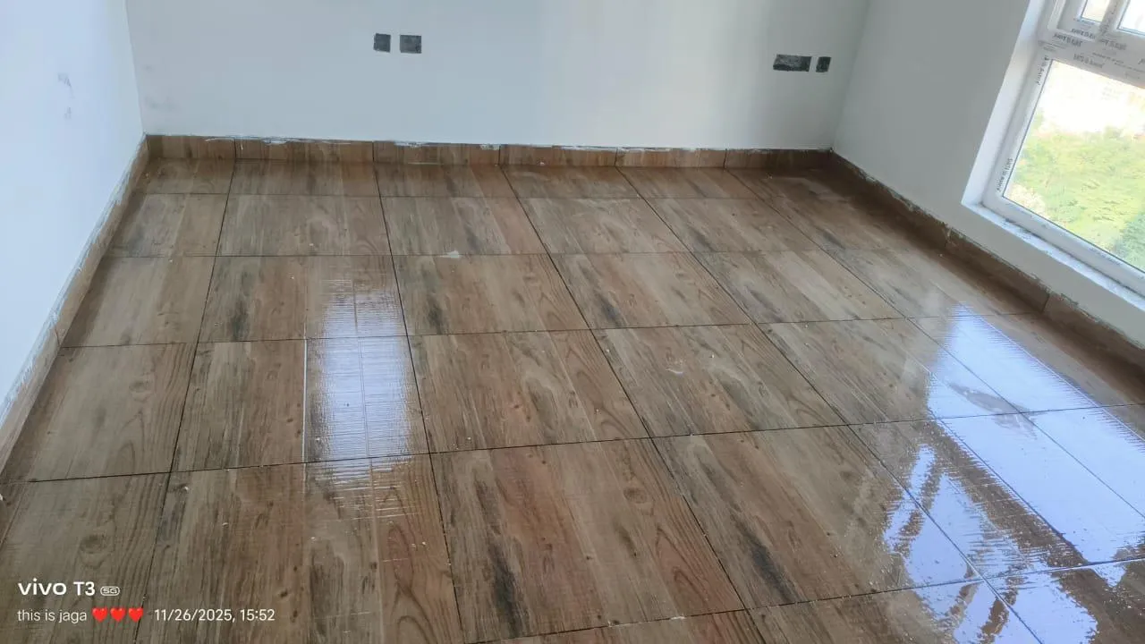 Internal flats Tiling work in progress