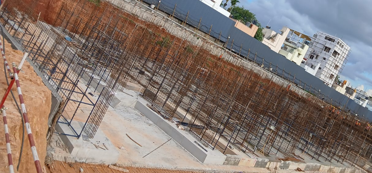 TOWER – E: Raft completed, Lower basement to Upper basement work in progress