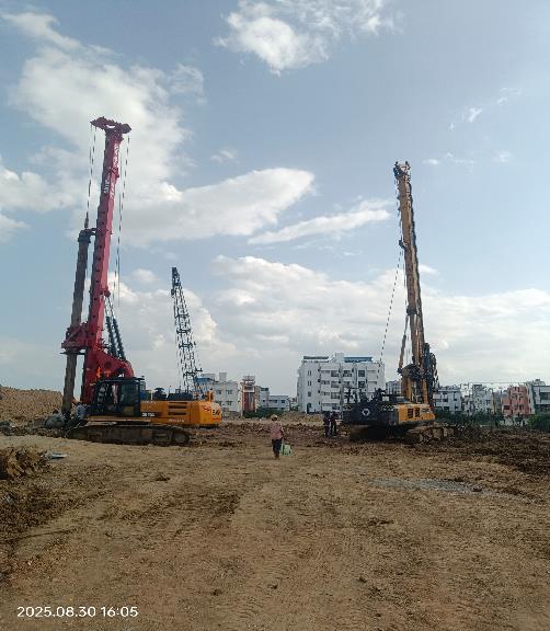 Tower 01 & Tower 03 – pilling work in progress