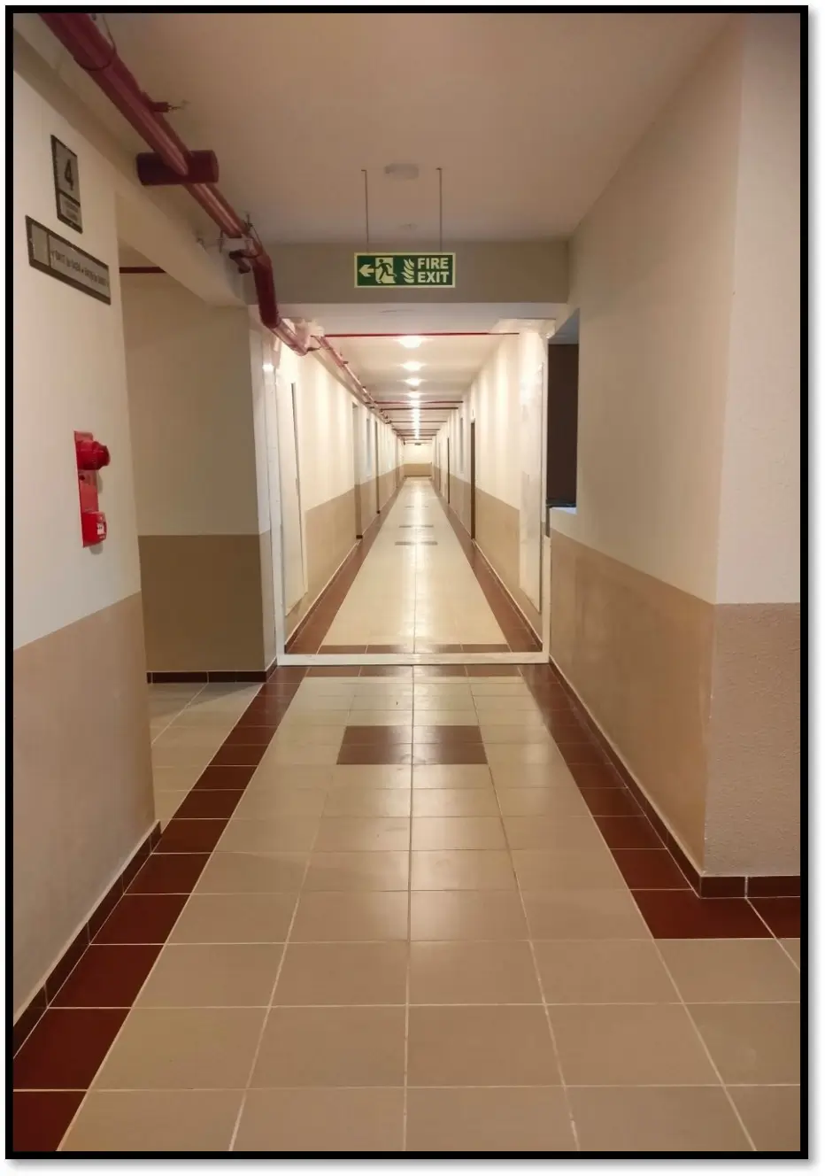 Corridor Area finishing works
