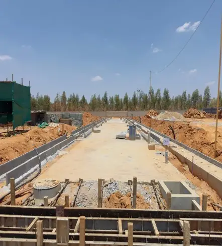 Road formation work in progress