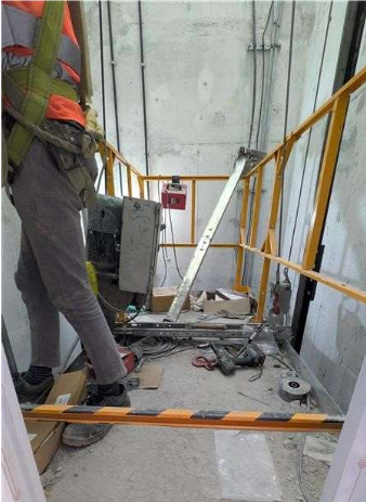 A Block - Installtion of Lift