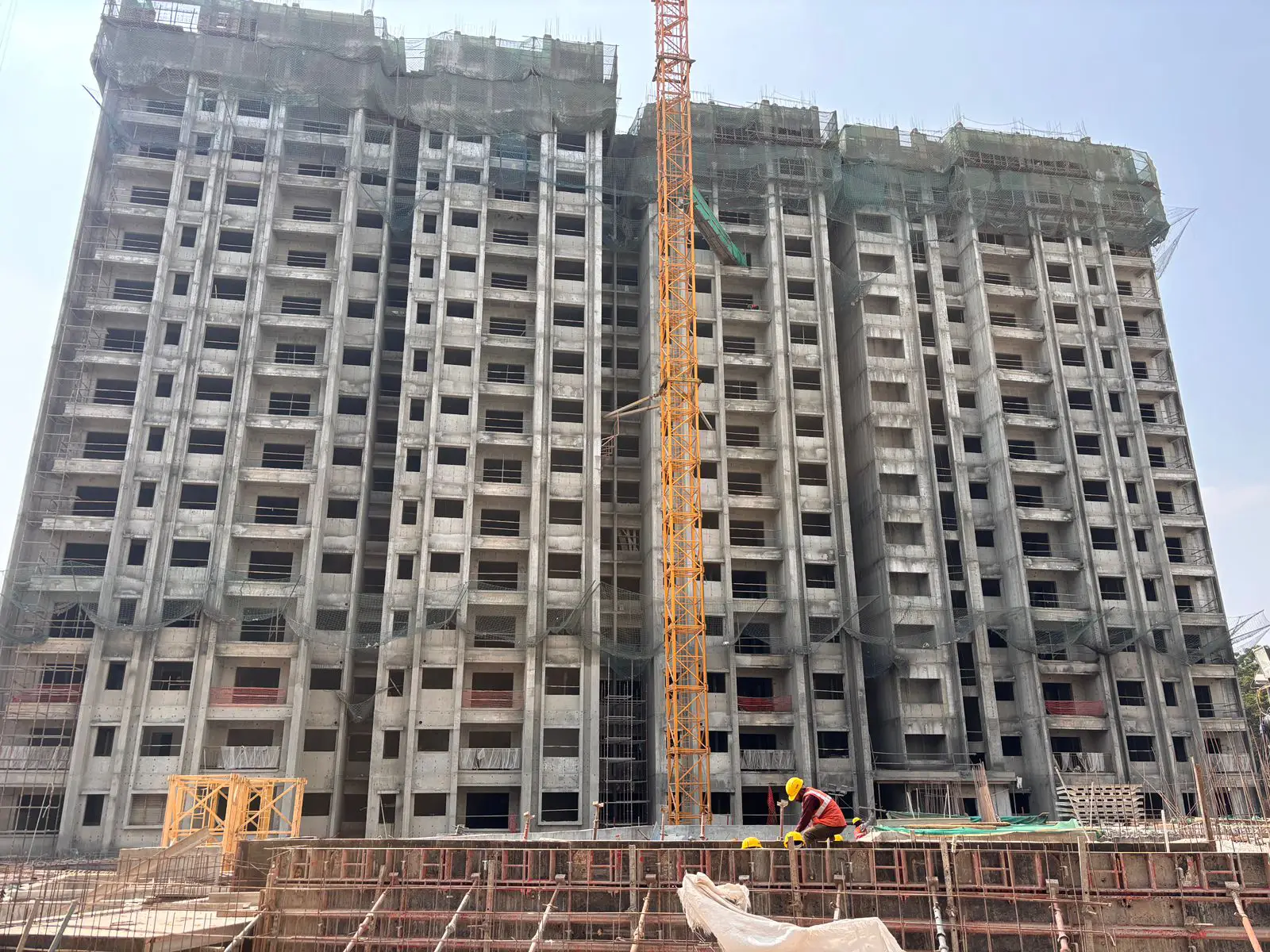 Tower A - Milestone Release -"On Casting of 15th Floor slab" - Status as on 12th