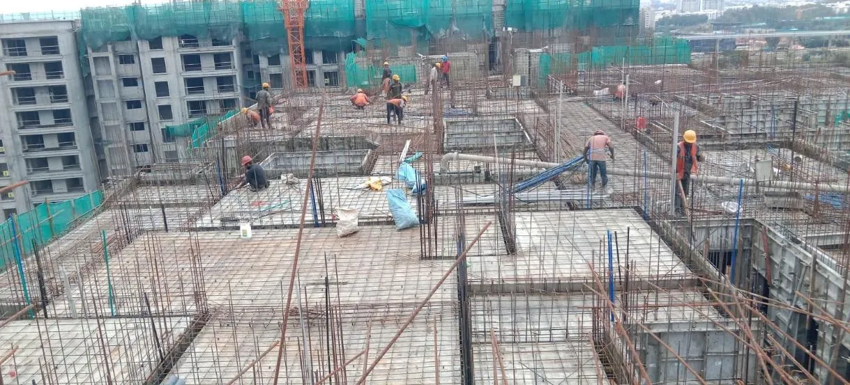 Tower-H and I Tenth floor slab Completed