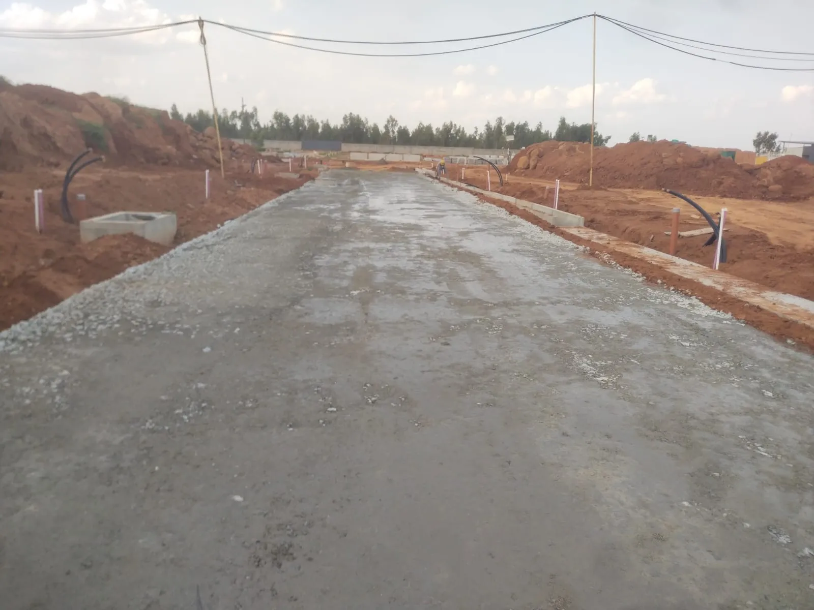 leveling works in progress