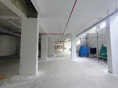 Painting work in progress Service ceiling piping work in progress