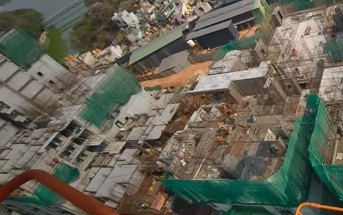 Tower – I: Sixth floor works in progress.