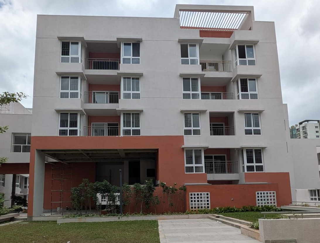 N Block External paint completed. QA certification is underway Terrace clay tile finishing completed. Basement VDF completed. Common area (Lift lobby and staircase) finishing work in progress. Basement Painting work in progress. Lift installed.