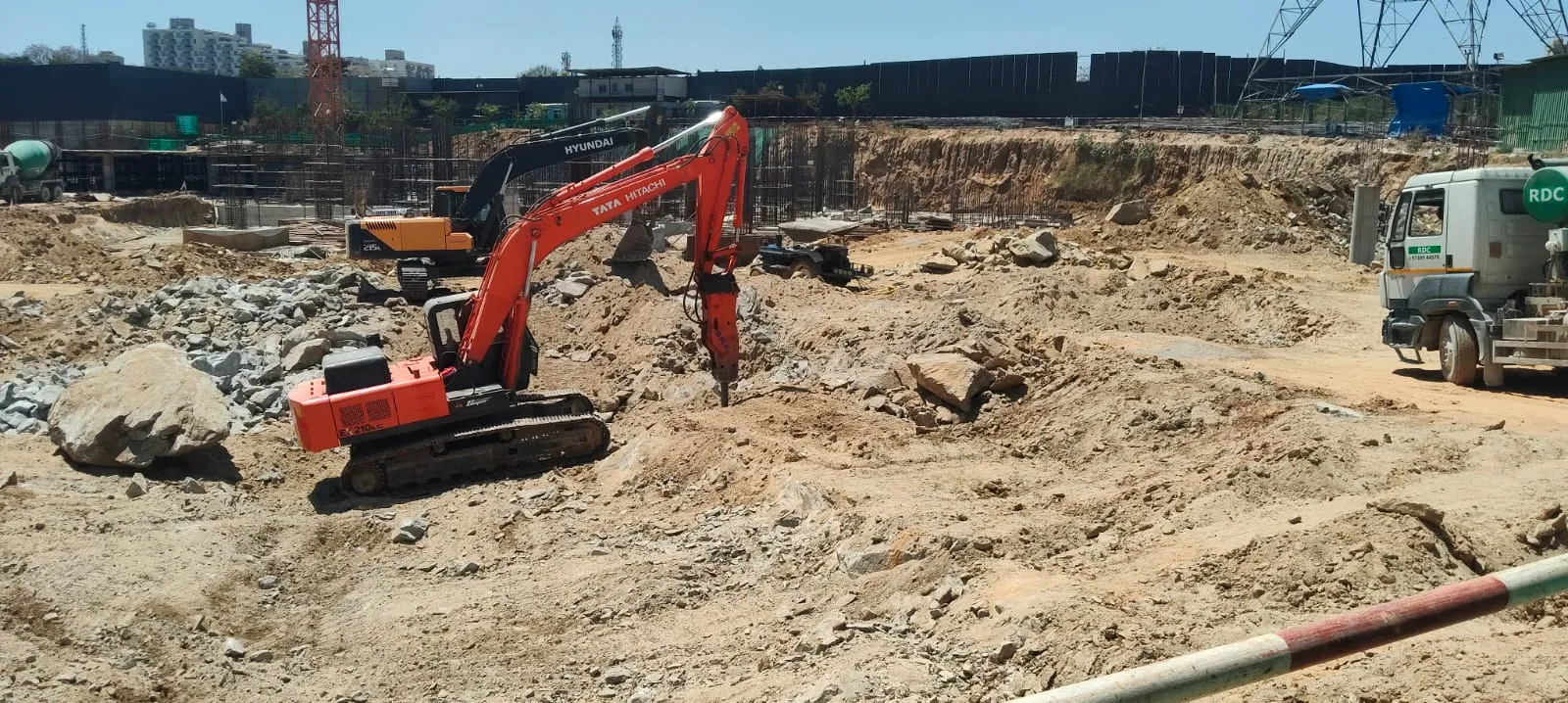 Tower C - Excavation work in progress