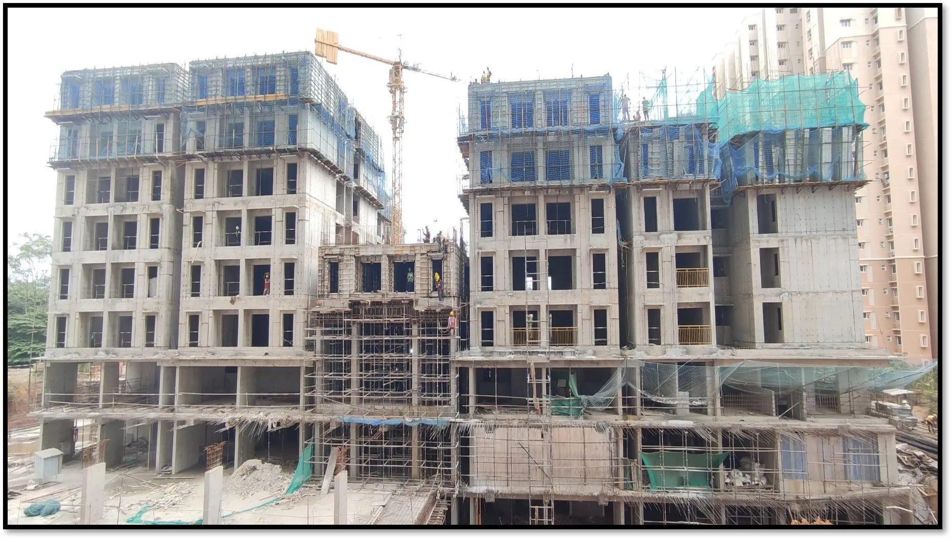Wing B – 3rd ,5th & 6th floor slab shuttering WIP