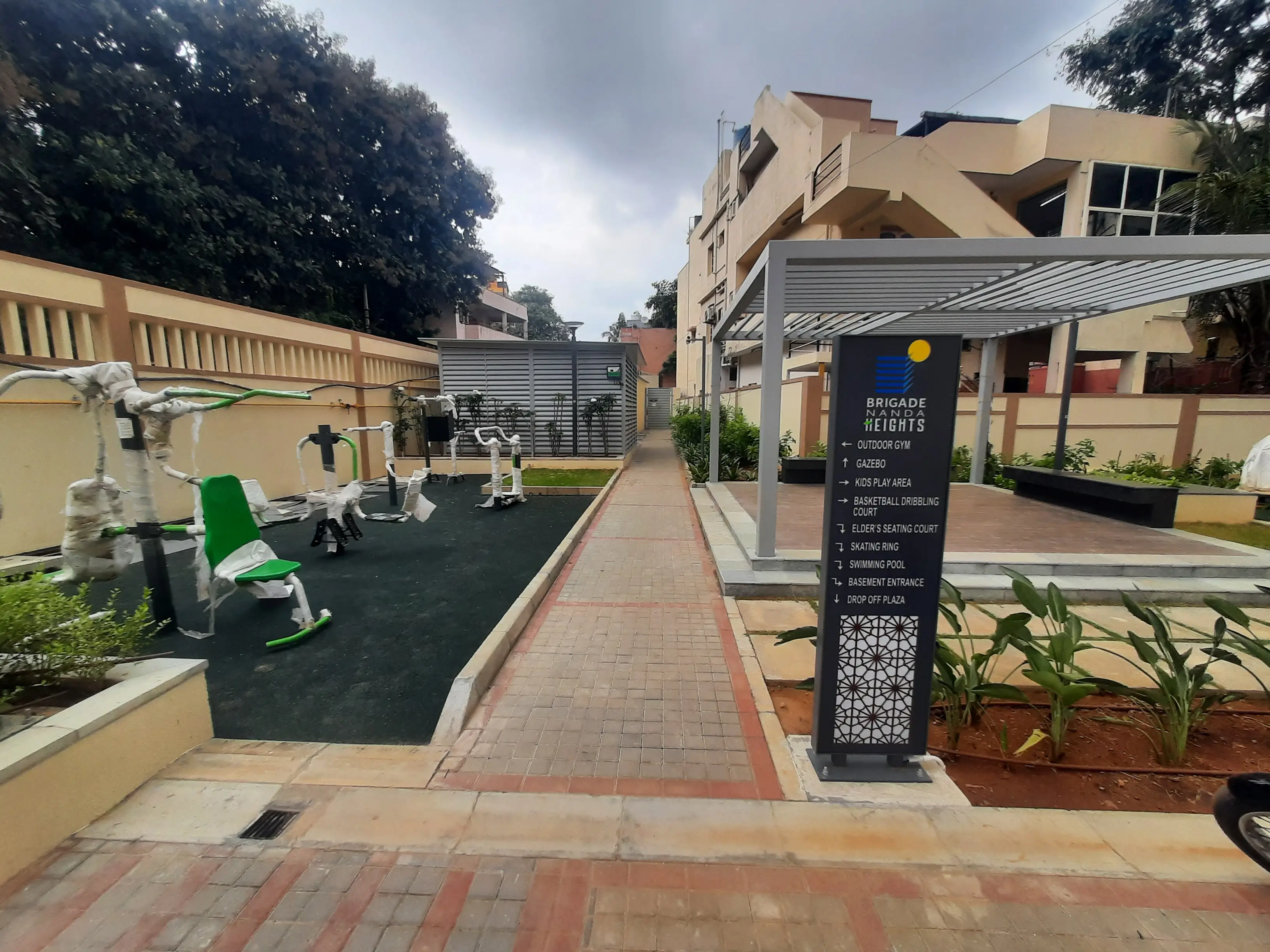 Outdoor equipment's Installation work completed