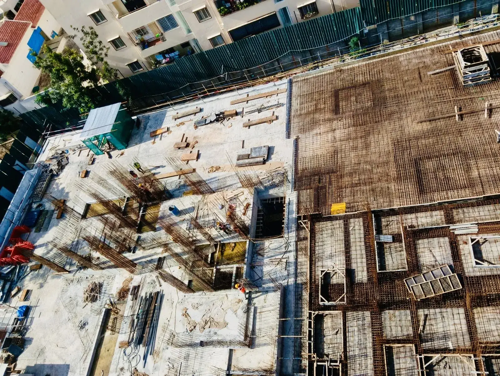 Tower C - Ground floor Slab Work in Progress