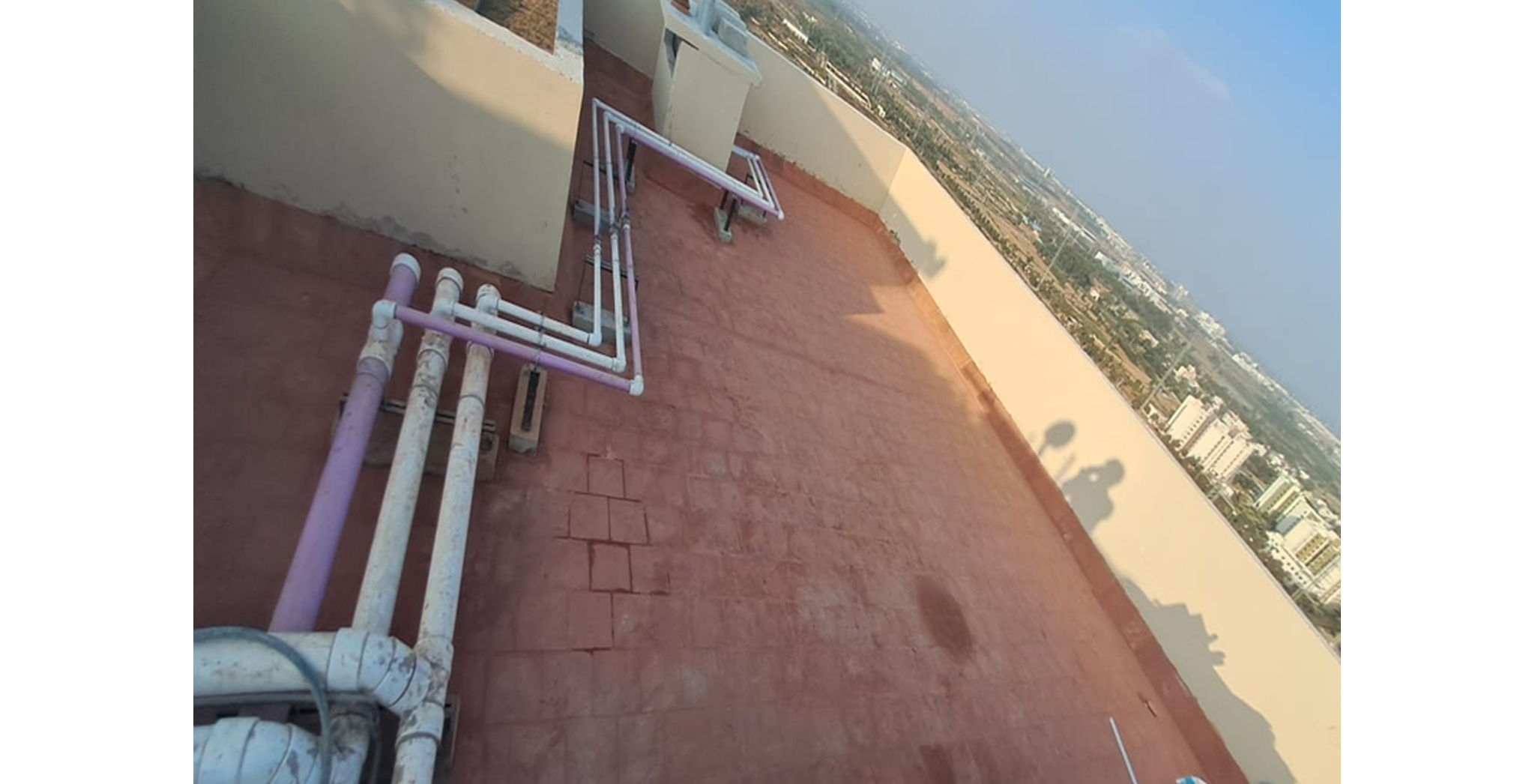 Terrace floor tile works Finishes