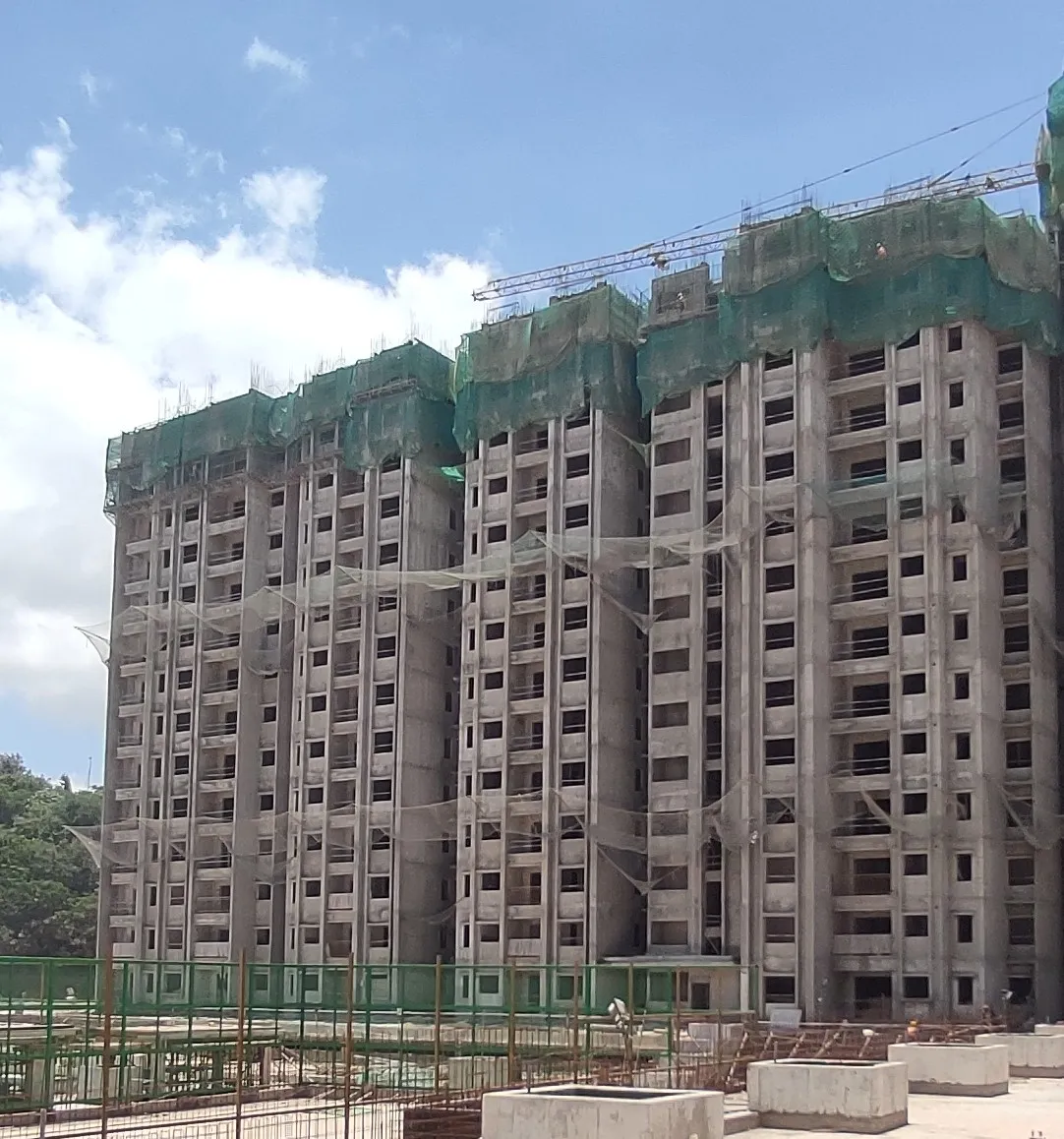 TOWER-B(PHASE 2) Thirteenth floor completed. Fourteenth floor reinforcement & shuttering work in progress.