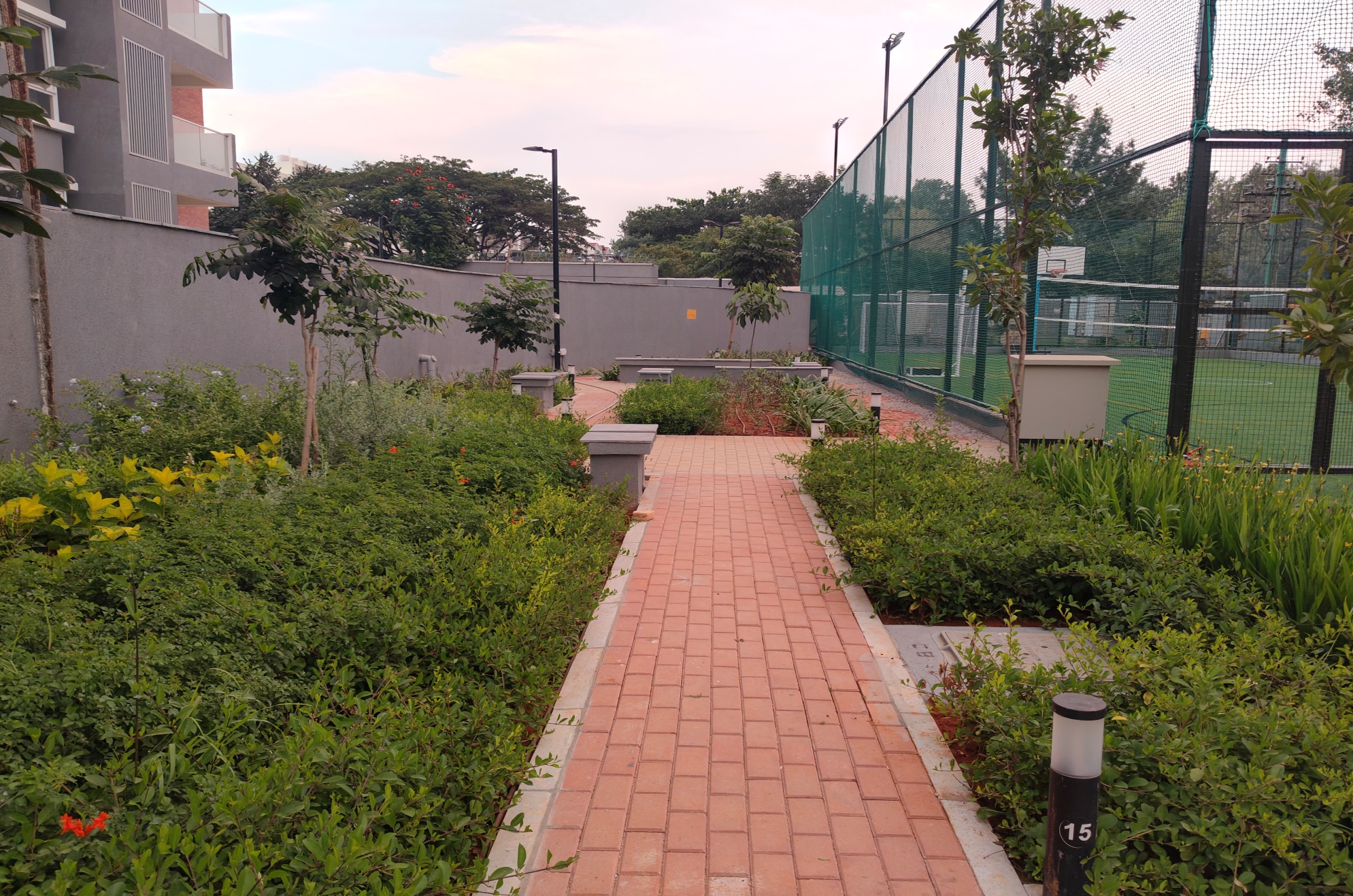 Landscape works completed