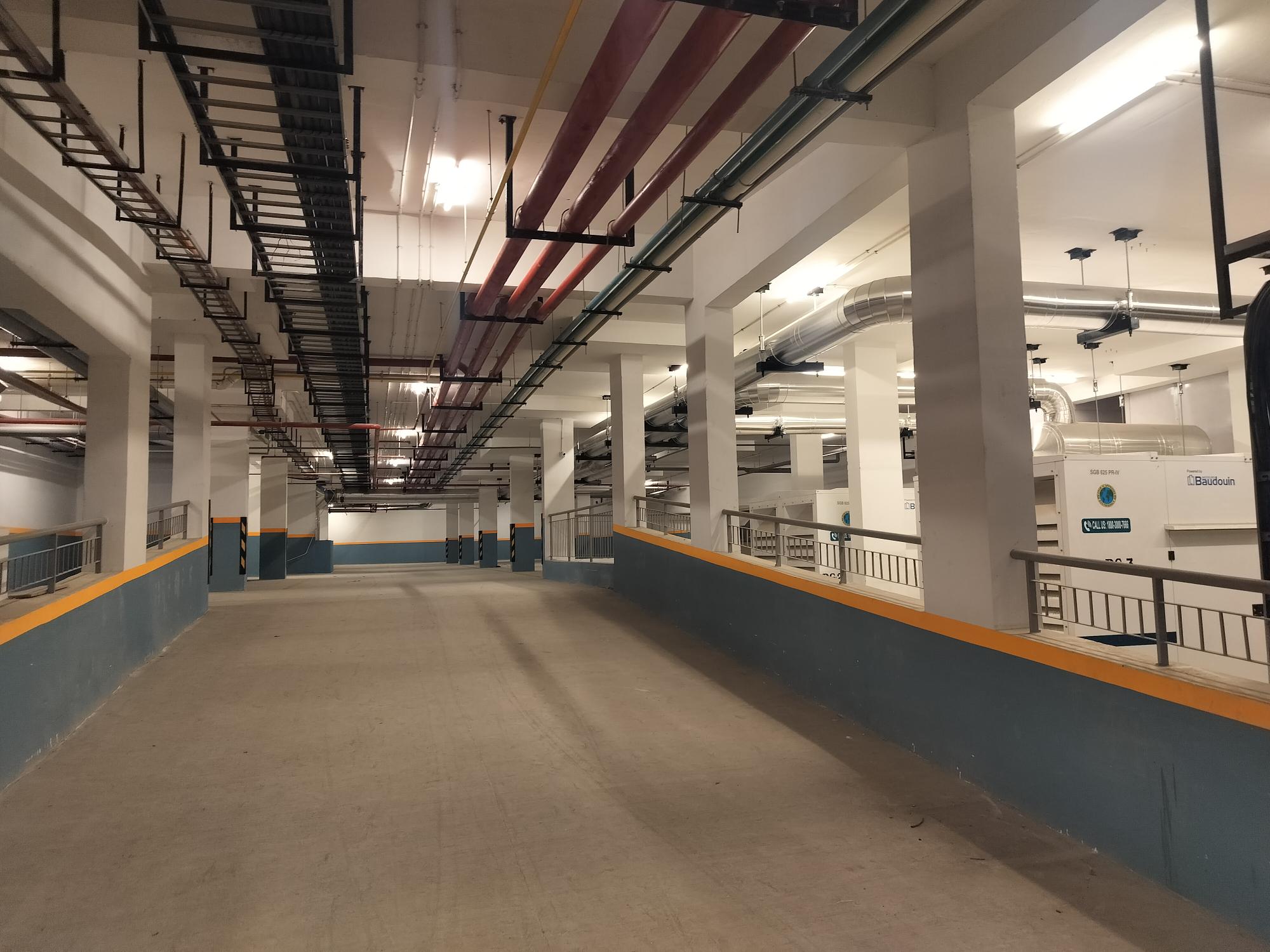Basement painting works and services works are completed
