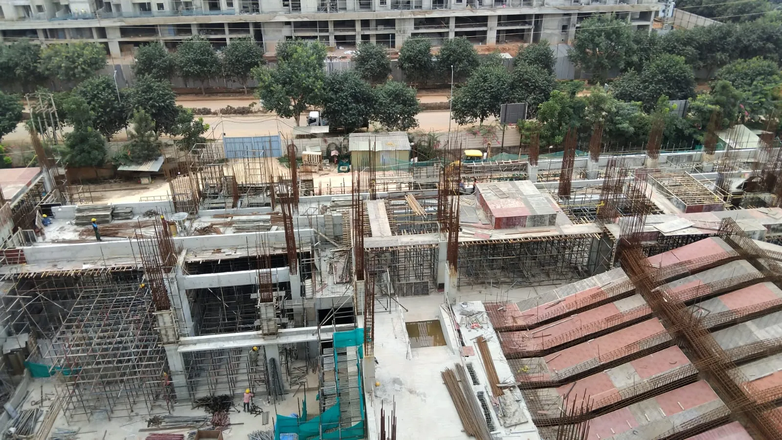 Tower A: Shuttering work in progress in 2nd floor