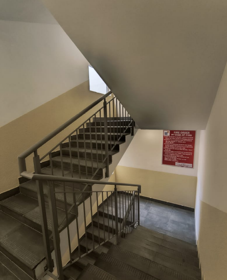 100% Corridors , staircase works completed