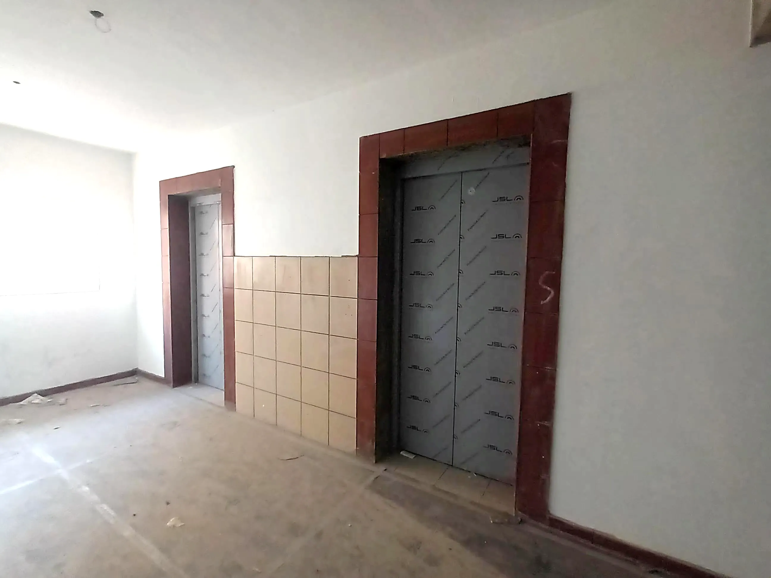 Lift Dado Tiling work Completed. Corridor Area Painting work in progress