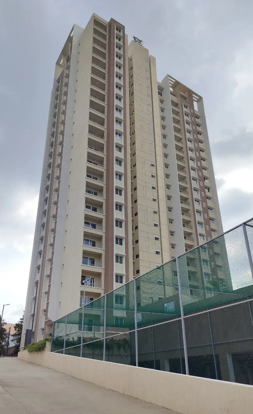 External painting works 100% completed