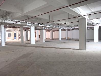 Painting work in progress Service ceiling piping work in progress