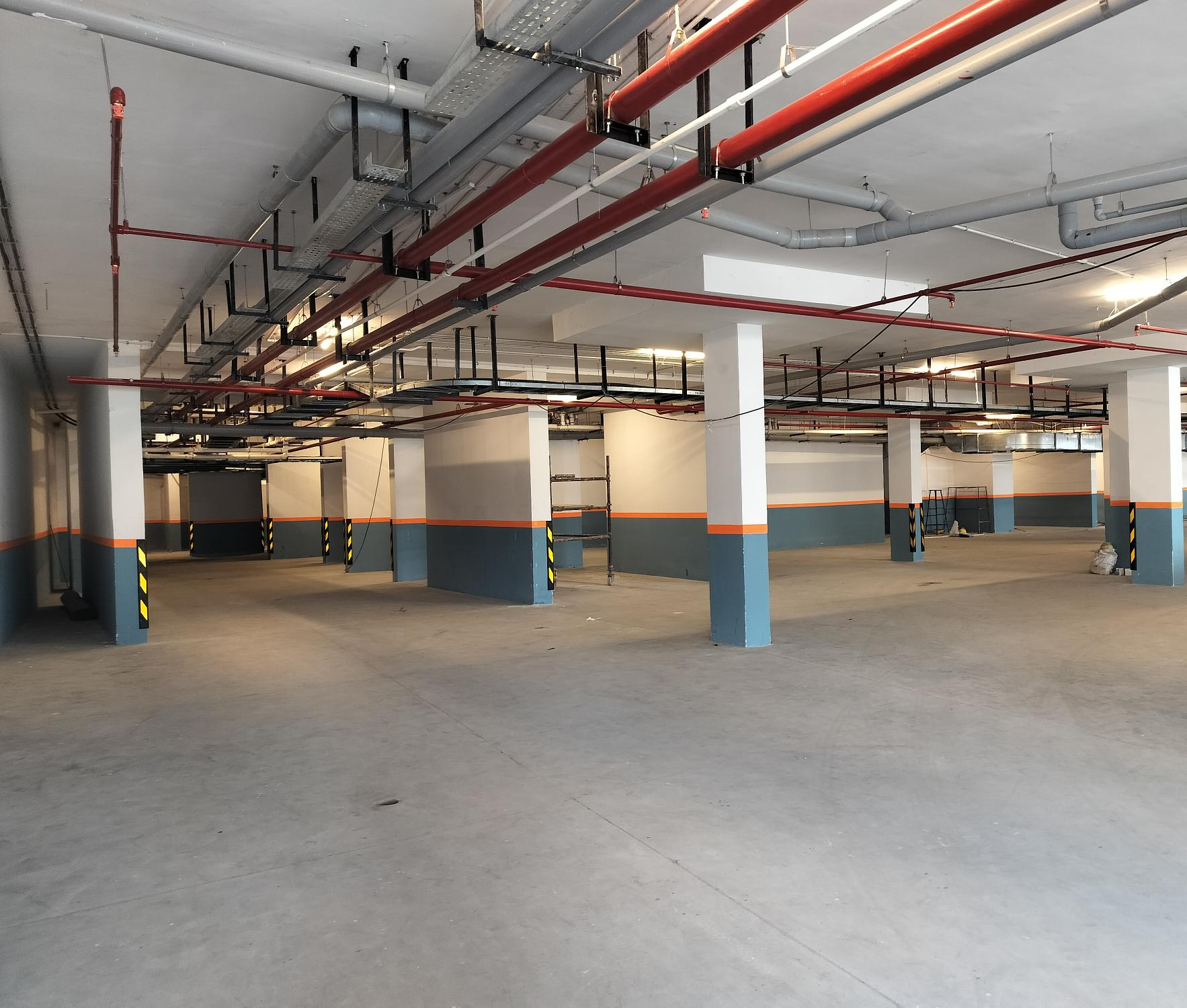 Basement works are completed. Parking marking is in progress