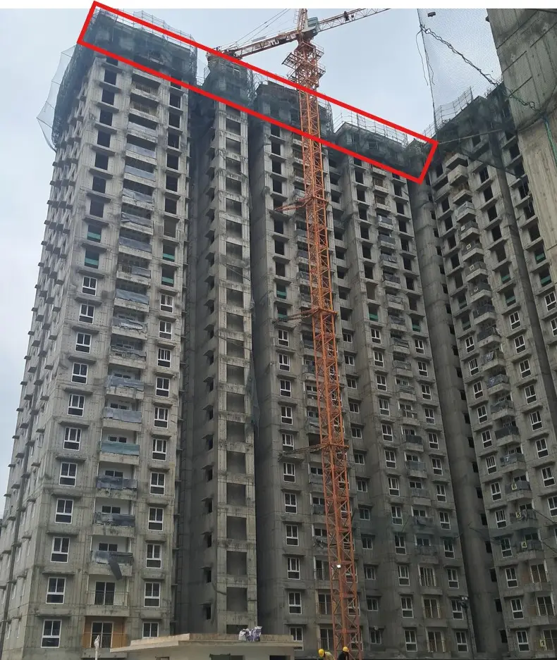 Brigade El Dorado - Dioro - Wing C - Milestone Release -"On casting of terrace slab" Status as on