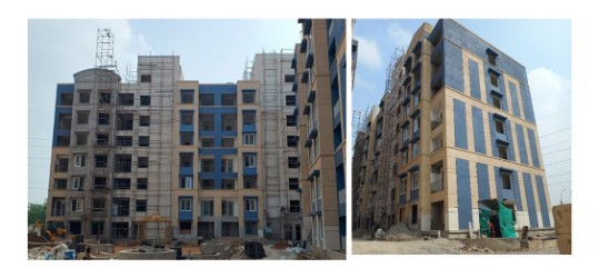 Brigade Xanadu Destino Block U  External plastering completed & common area flooring & external painting in progress  Status as of December 2023