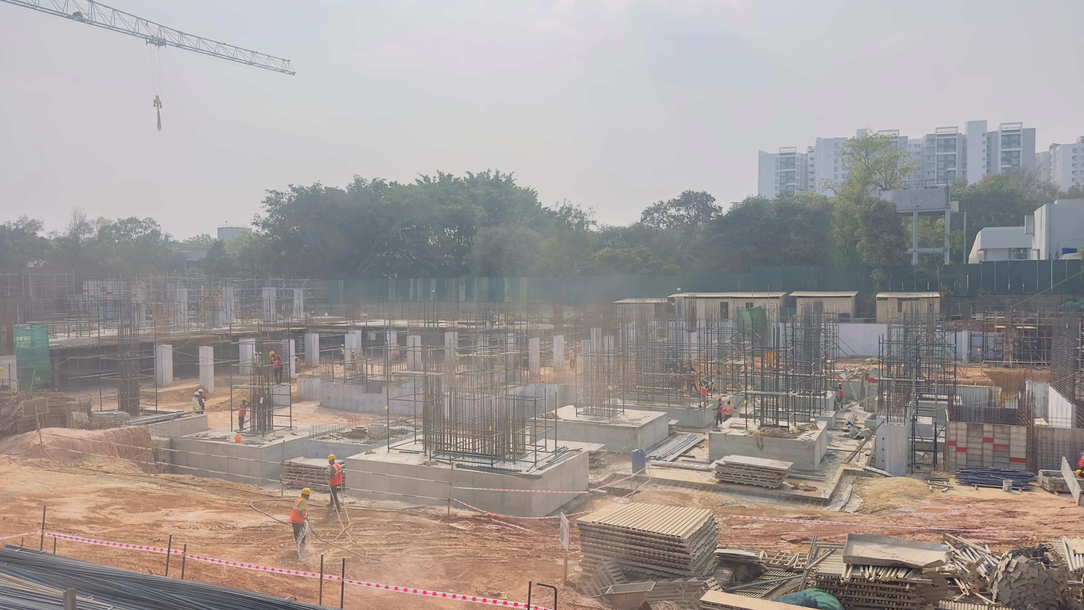 Tower- B Foundation work in progress