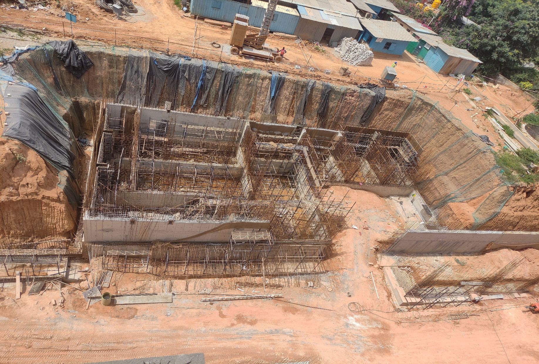 STP –Wall concrete in progress