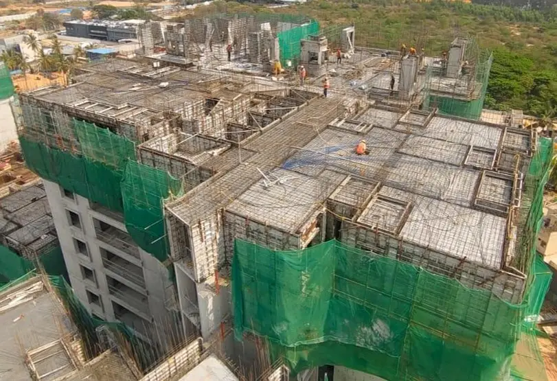 Tower-J Tenth floor slab Completed