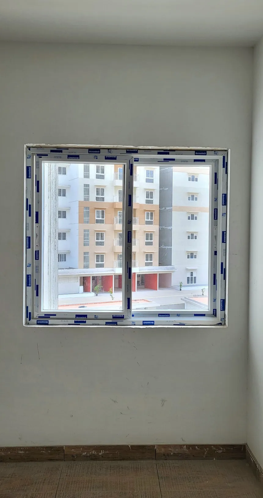 Windows, doors installation work in progress