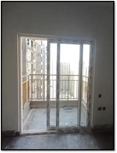 Internal flats Window Fixing in progress