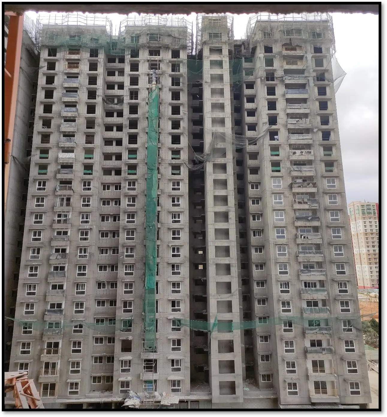 Wing A – Terrace Floor slab completed