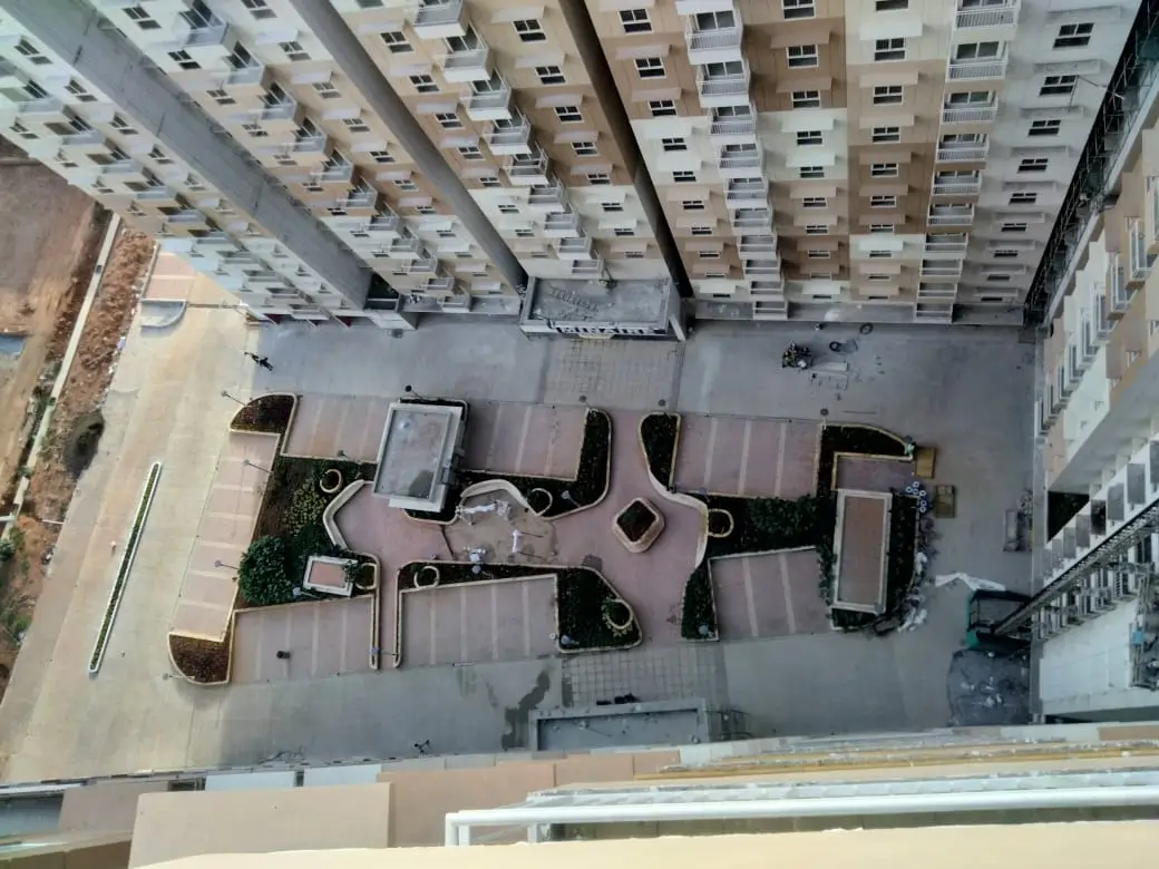 Central podium softscape work in progress