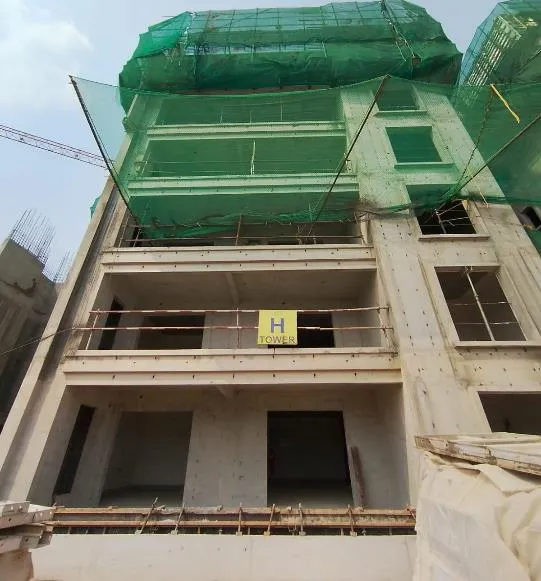 TOWER – H: Sixth floor slab completed.