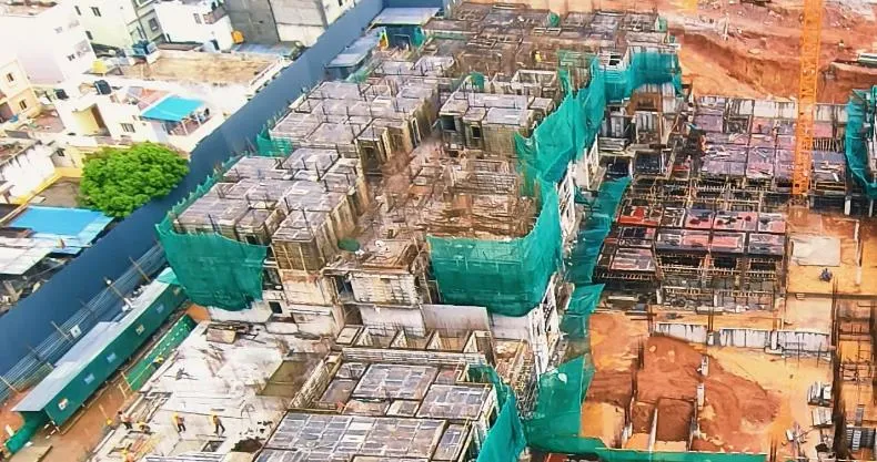 Tower B | 2nd floor slab work in progress